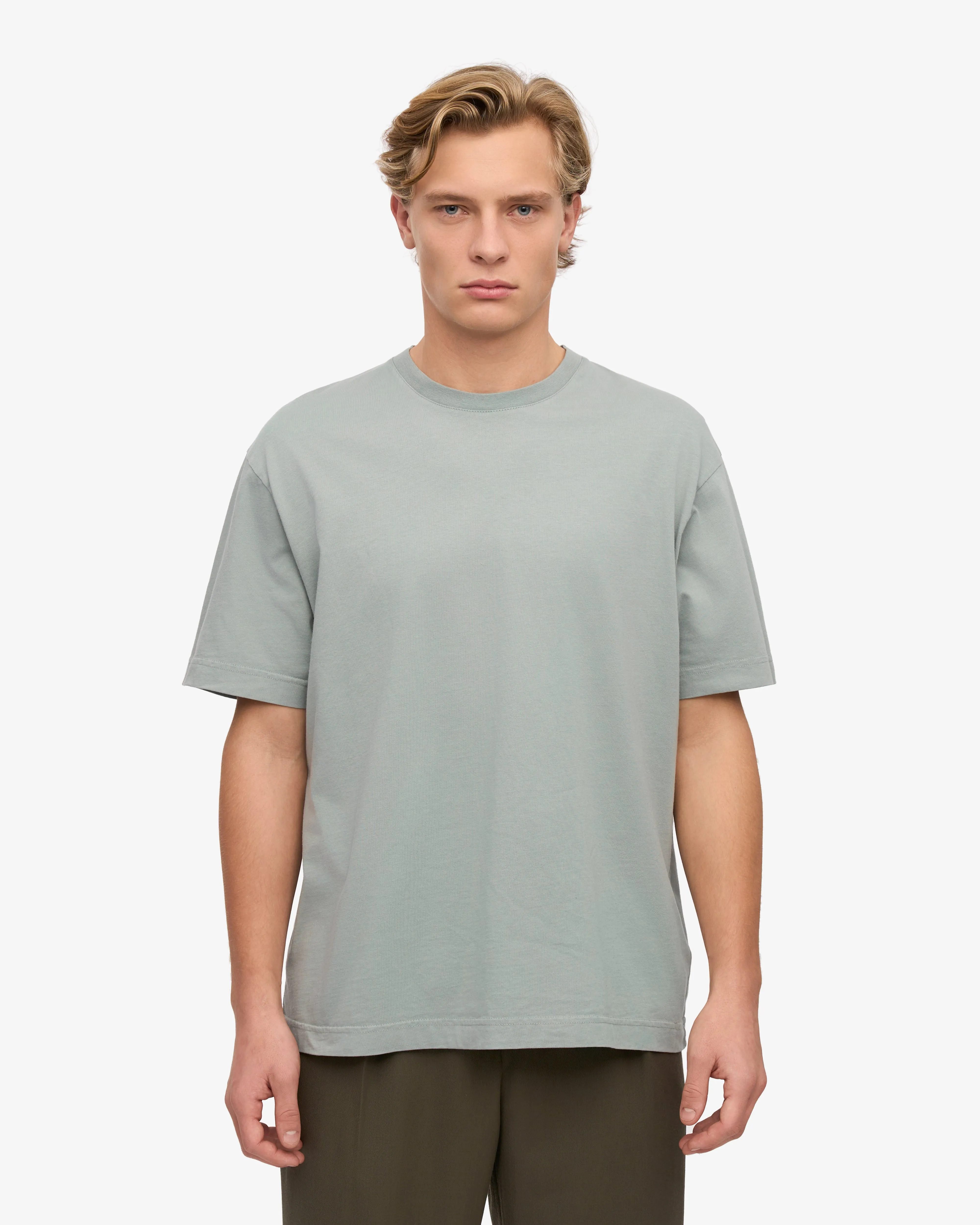 Oversized Organic T-Shirt - Steel Blue