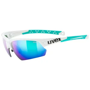 Uvex Sportstyle 224 sunglasses - White green PC mirror green