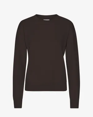 Women Classic Organic Crew - Coffee Brown