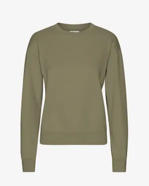 Women Classic Organic Crew - Dusty Olive