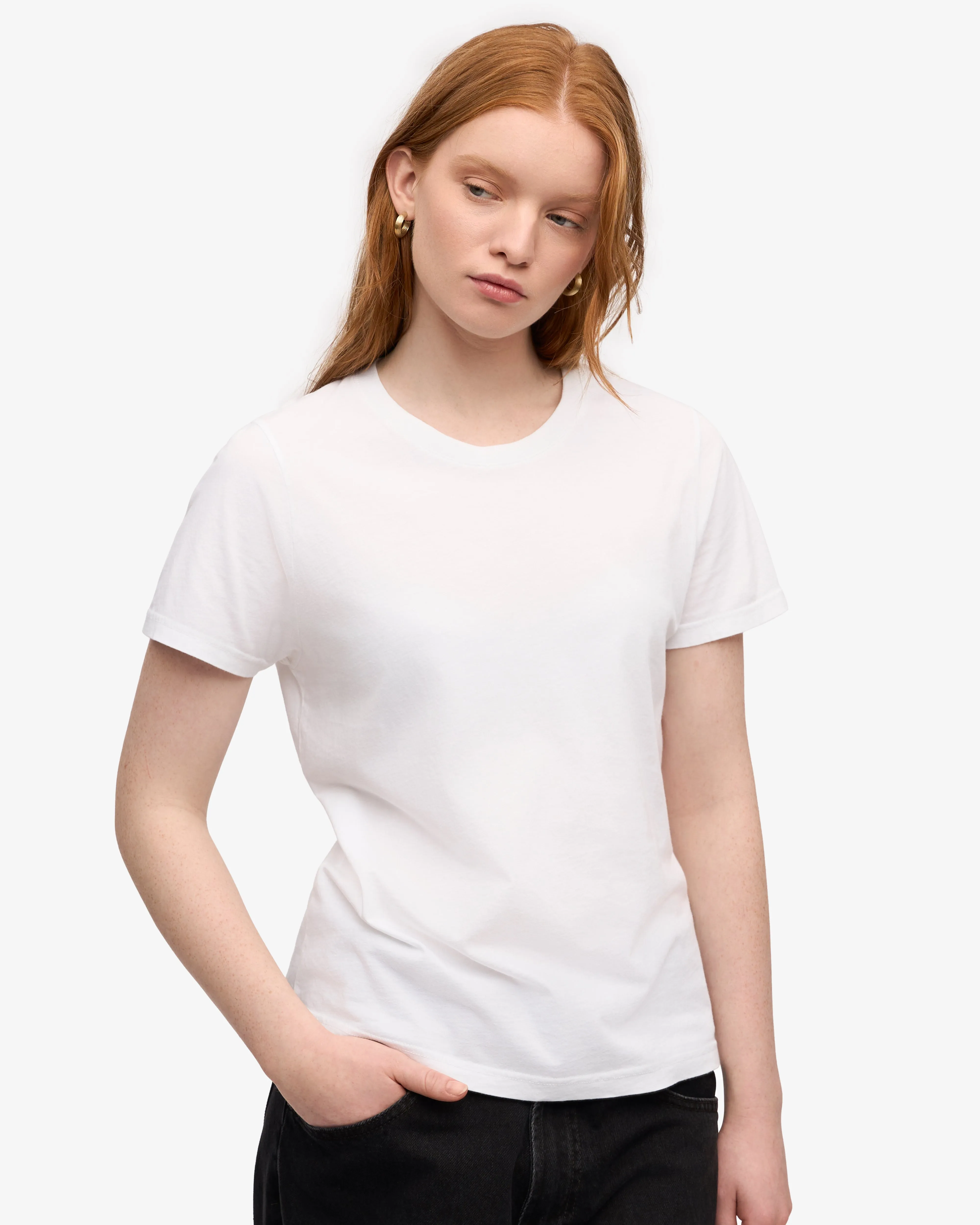 Women Light Organic Tee - Optical White