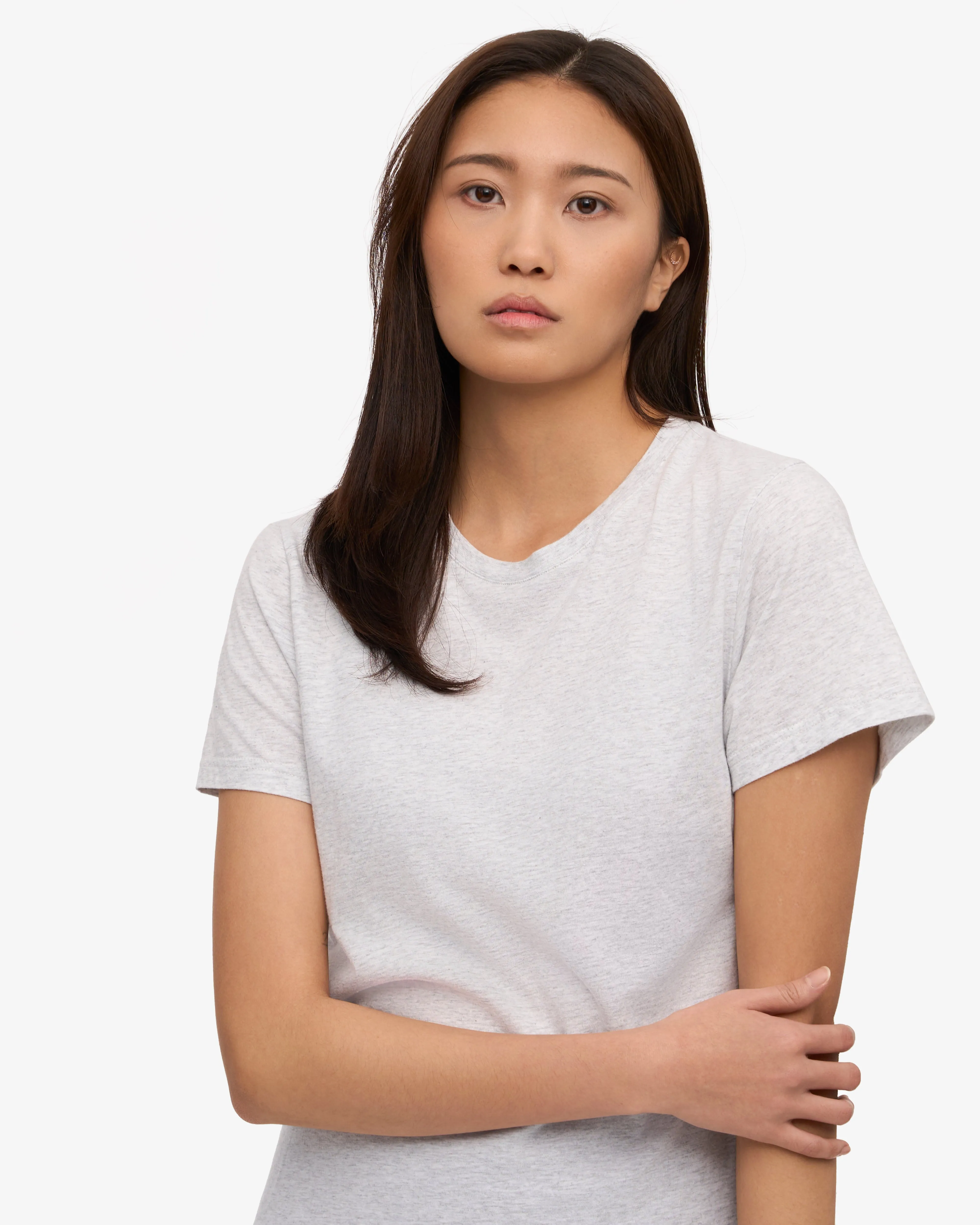 Women Light Organic Tee - Snow Melange