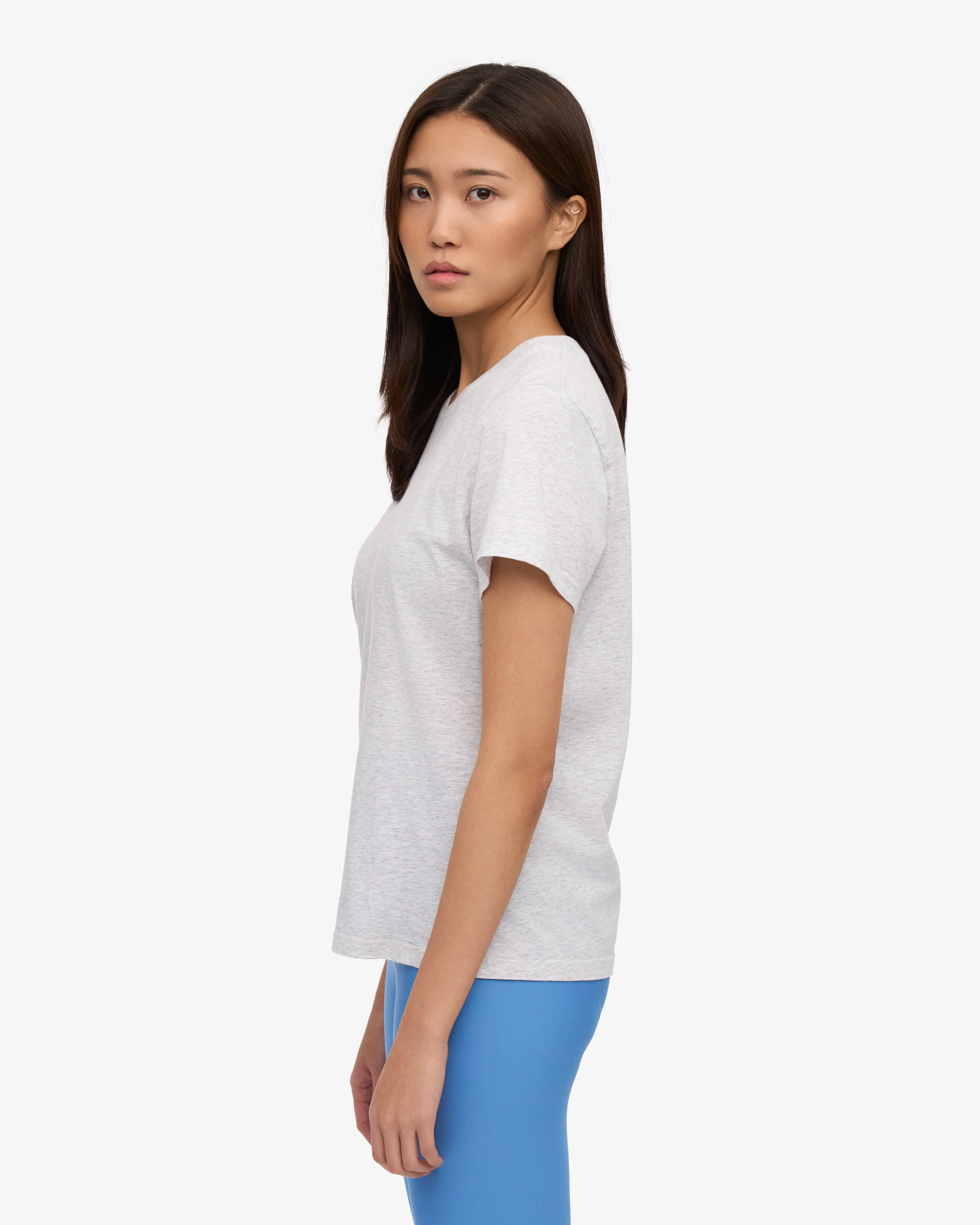 Women Light Organic Tee - Snow Melange