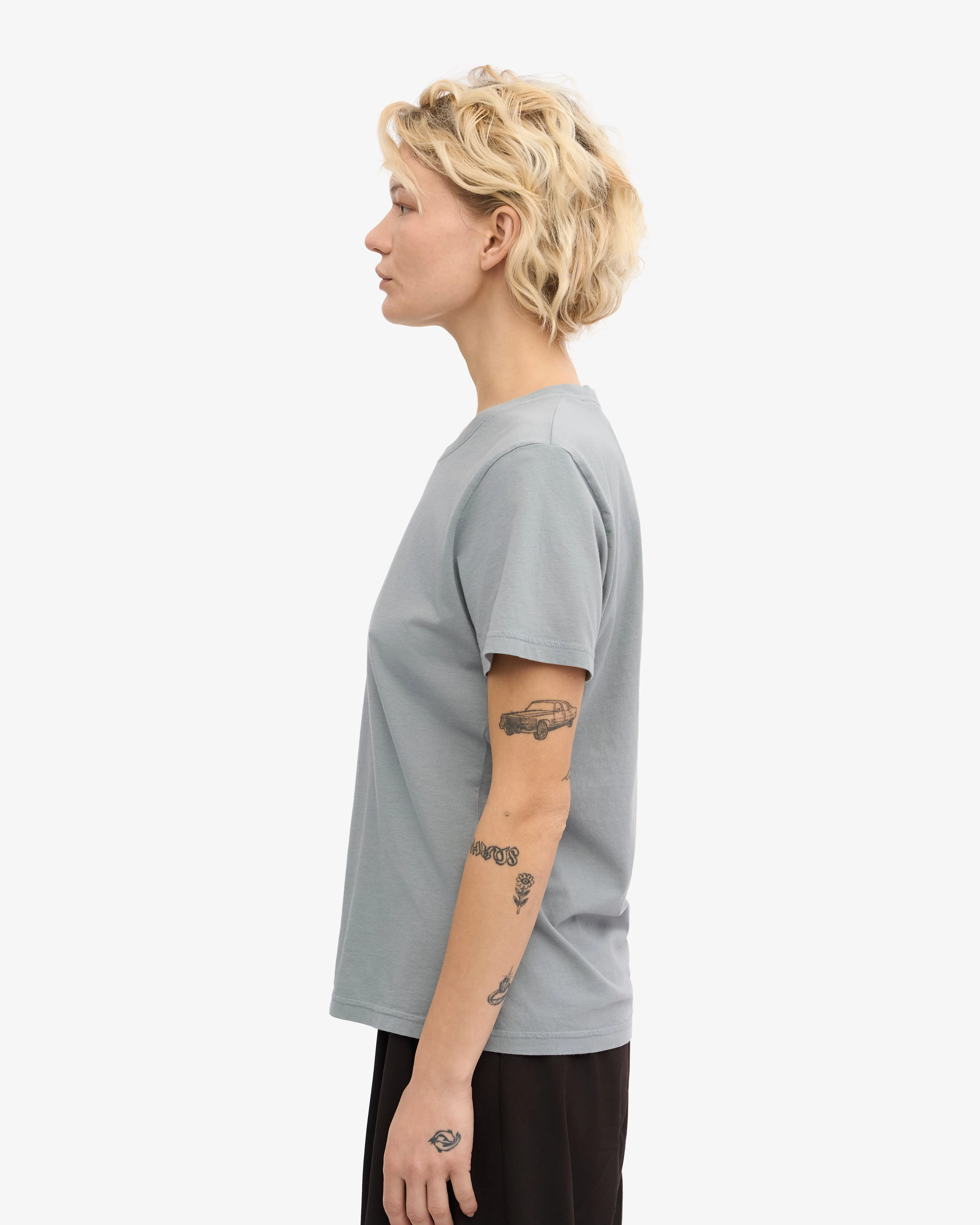 Women Light Organic Tee - Steel Blue