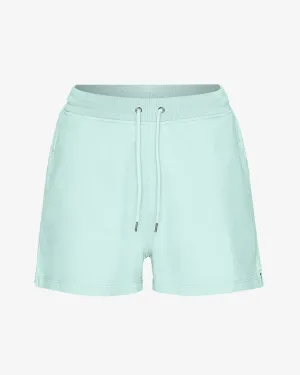 Women Organic Sweatshorts - Light Aqua