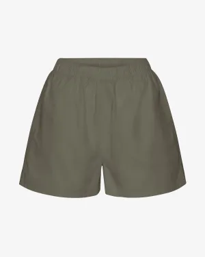 Women Organic Twill Shorts - Dusty Olive