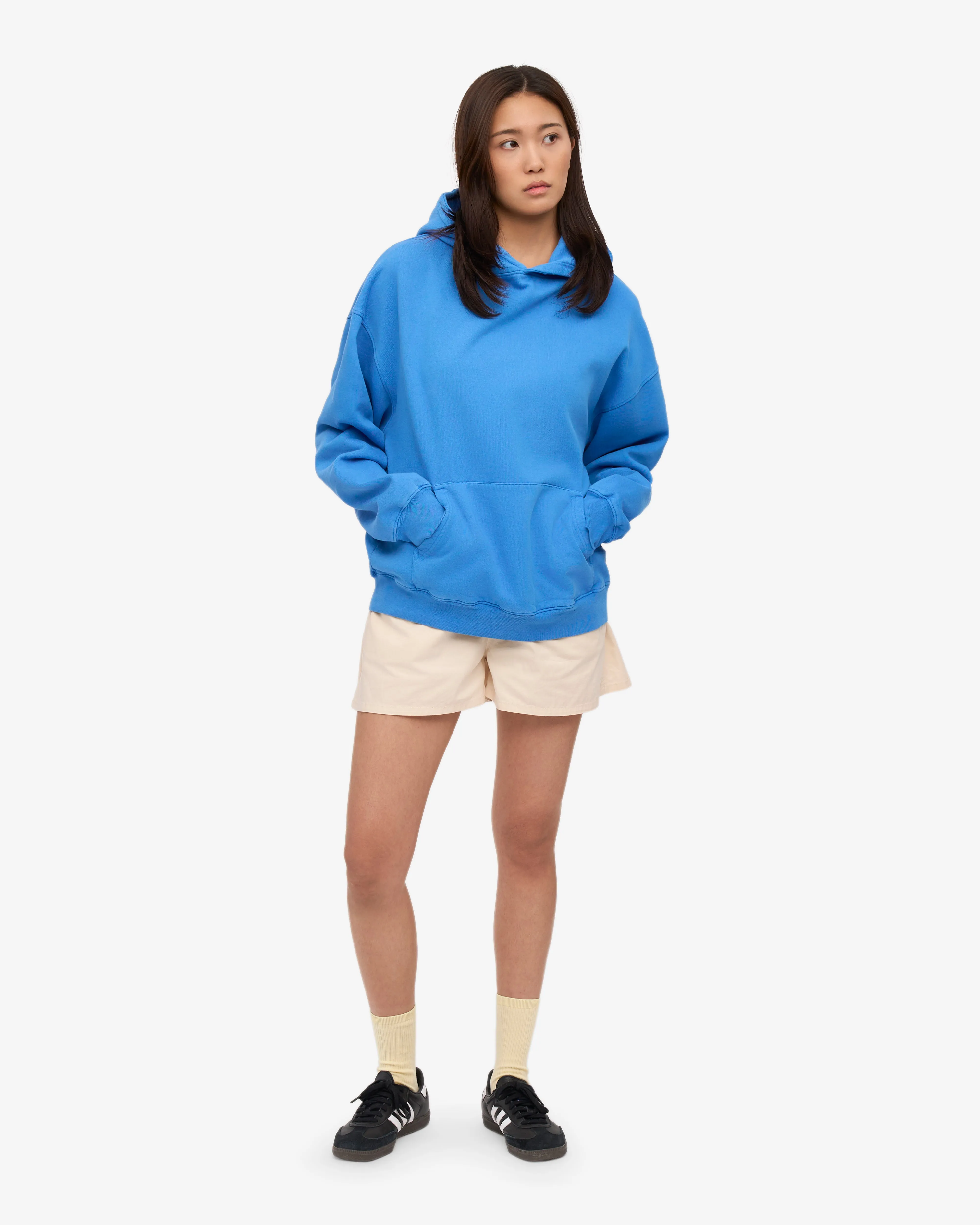 Women Organic Twill Shorts - Ivory White